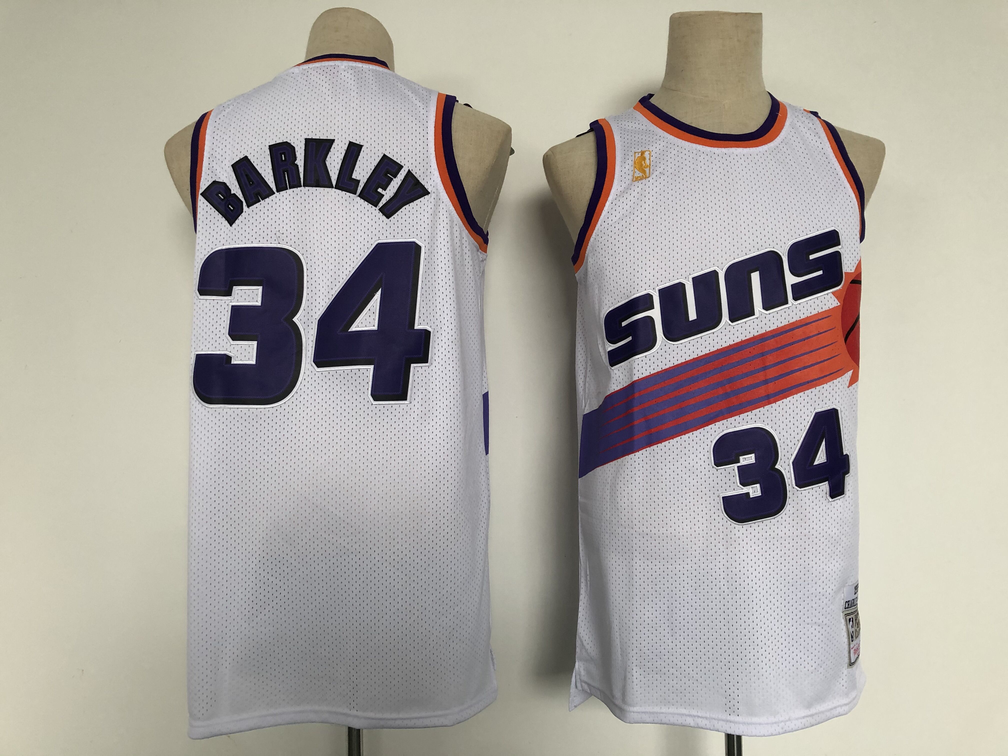 Men Phoenix Suns #34 Barkley White Throwback 2021 NBA Jersey->chicago bulls->NBA Jersey
